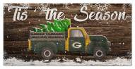 Green Bay Packers 6" x 12" Tis the Season Sign
