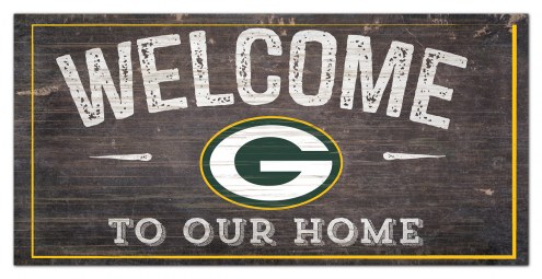 Green Bay Packers 6&quot; x 12&quot; Welcome Sign