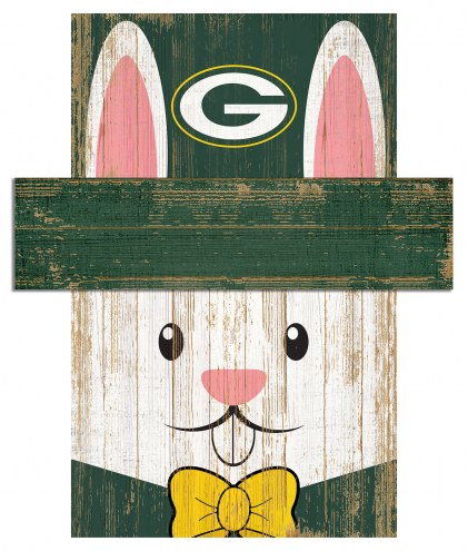 Green Bay Packers 6&quot; x 5&quot; Easter Bunny Head