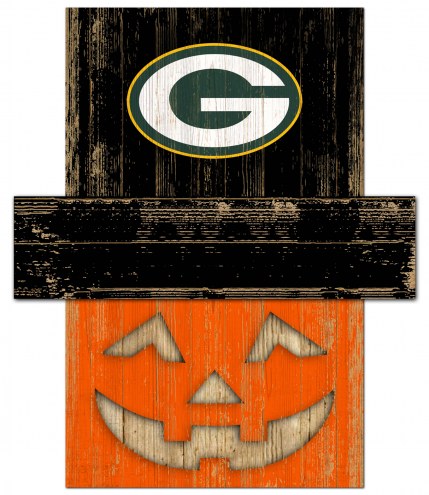 Green Bay Packers 6&quot; x 5&quot; Pumpkin Head