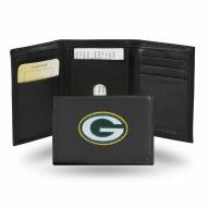 Green Bay Packers Embroidered Leather Tri-Fold Wallet