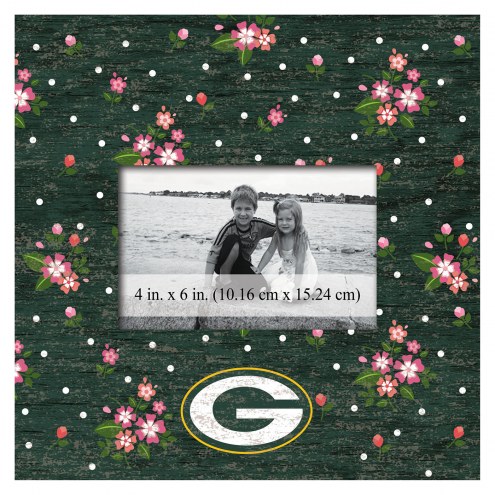 Green Bay Packers Floral 10&quot; x 10&quot; Picture Frame