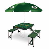 Green Bay Packers Green Picnic Table w/Umbrella