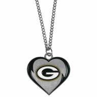 Green Bay Packers Heart Necklace