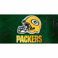 Green Bay Packers Glass Wall Art Helmet