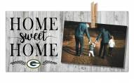 Green Bay Packers Home Sweet Home Clothespin Frame