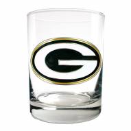 Green Bay Packers Logo Rocks Glass - Set of 2