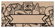 Green Bay Packers Name Banner Coloring Sign