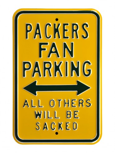 Green Bay Packers NFL Authentic Parking Sign