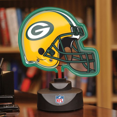 Green Bay Packers Neon Helmet Desk Lamp