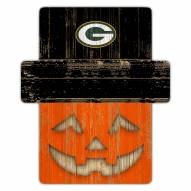 Green Bay Packers Pumpkin Cutout with Stake
