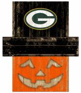 Green Bay Packers Pumpkin Head Sign