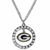 Green Bay Packers Rhinestone Hoop Necklaces