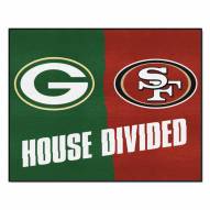 Green Bay Packers House Divided Mat