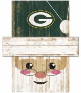 Green Bay Packers Santa Head Sign