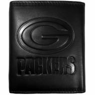 Green Bay Packers Embossed Leather Tri-fold Wallet