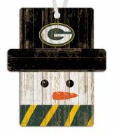 Green Bay Packers Snowman Ornament