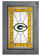 Green Bay Packers Stained Glass with Frame