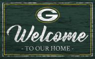 Green Bay Packers Team Color Welcome Sign