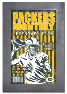 Green Bay Packers Team Monthly 11" x 19" Framed Sign