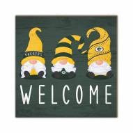 Green Bay Packers Welcome Gnomes 10" x 10" Sign