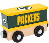 Green Bay Packers Wood Box Car Train