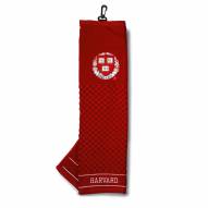 Harvard Crimson Embroidered Golf Towel
