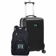 Hawaii Warriors Deluxe 2-Piece Backpack & Carry-On Set
