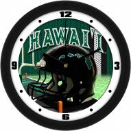Hawaii Warriors Football Helmet Wall Clock