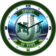 Hawaii Warriors Home Run Wall Clock
