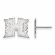 Hawaii Warriors Sterling Silver Small Post Earrings