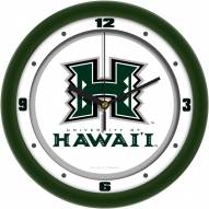 Hawaii Warriors Traditional Wall Clock