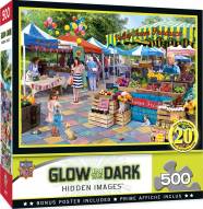 Hidden Images Glow In The Dark Corner Market 500 Piece Puzzle