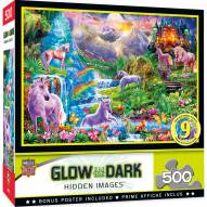 Hidden Images Glow In The Dark Unicorns Retreat 500 Piece Puzzle