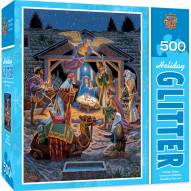Holiday Holy Night 500 Piece Glitter Puzzle