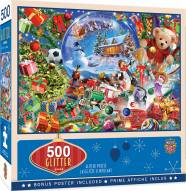 Holiday Snow Globe Dreams 500 Piece Glitter Puzzle