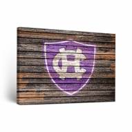 Holy Cross Crusaders Weathered Canvas Wall Art