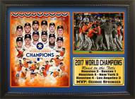 Houston Astros 12" x 18" 2017 World Series Champions Photo Stat Frame