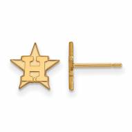Houston Astros 14k Yellow Gold Extra Small Post Earrings