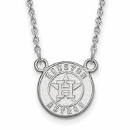 Houston Astros Sterling Silver Small Pendant Necklace