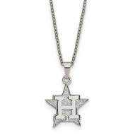 Houston Astros Stainless Steel Pendant Necklace