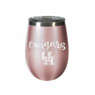Houston Cougars 10 oz. Rose Gold Blush Wine Tumbler