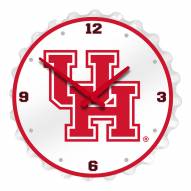 Houston Cougars Bottle Cap Wall Clock