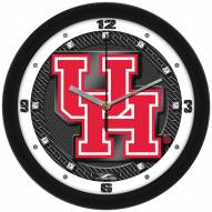 Houston Cougars Carbon Fiber Wall Clock