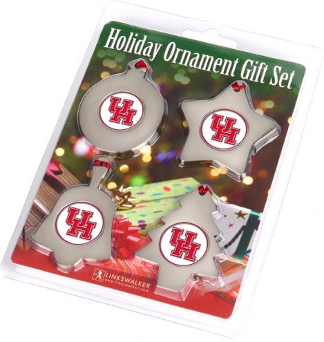 Houston Cougars Christmas Ornament Gift Set