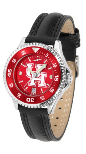 Houston Cougars Competitor AnoChrome Women's Watch - Color Bezel