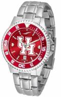 Houston Cougars Competitor Steel AnoChrome Color Bezel Men's Watch