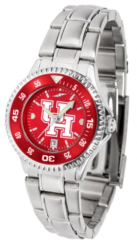 Houston Cougars Competitor Steel AnoChrome Women's Watch - Color Bezel