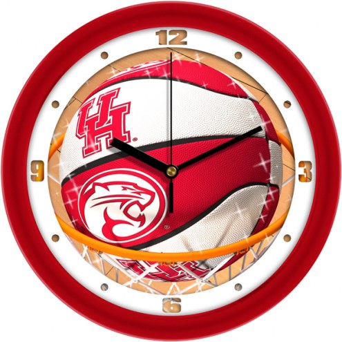 Houston Cougars Slam Dunk Wall Clock