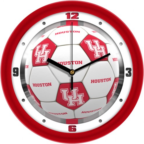 Houston Cougars Soccer Wall Clock